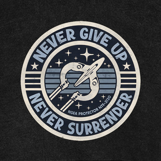 Never Give Up Never Surrender! Vintage Distressed Hoodie