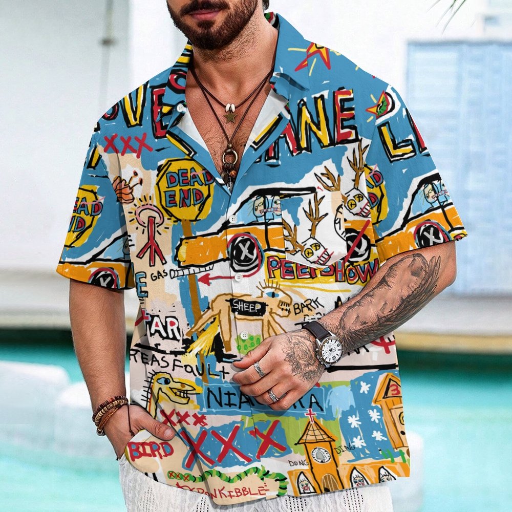 Vintage Graffiti Geeky Shirt