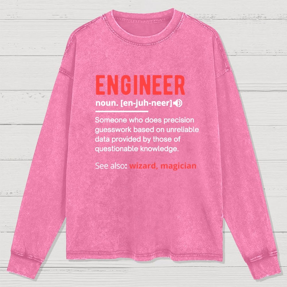 Engineer Definition Washed Long Sleeve Tee