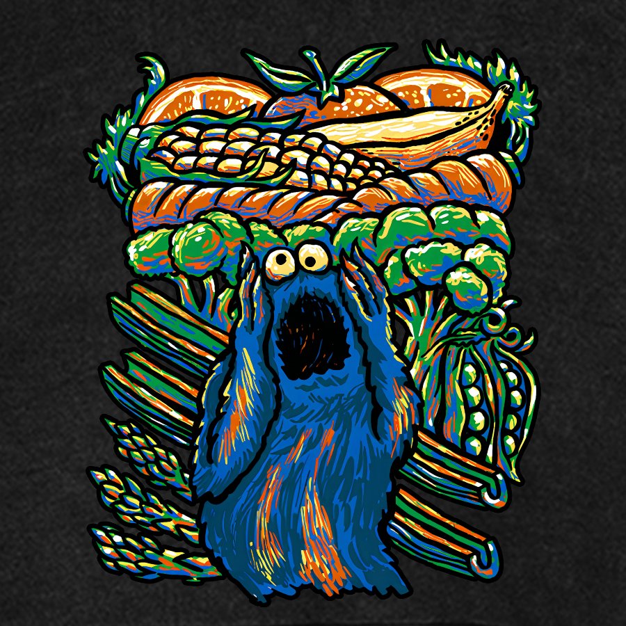 A Monstrous Scream Vintage Distressed Hoodie