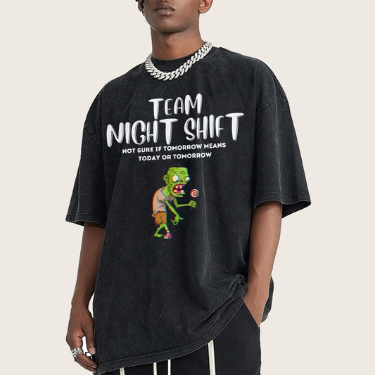 Night Shift Team! Vintage Distressed T-shirt