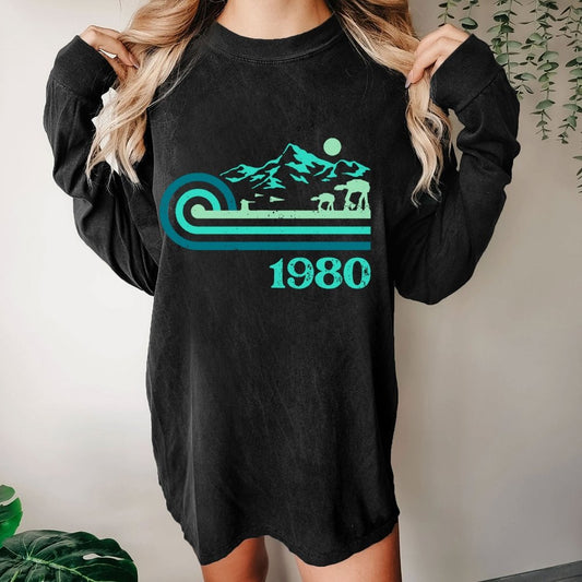 Retro Vintage Base Washed Long Sleeve Tee