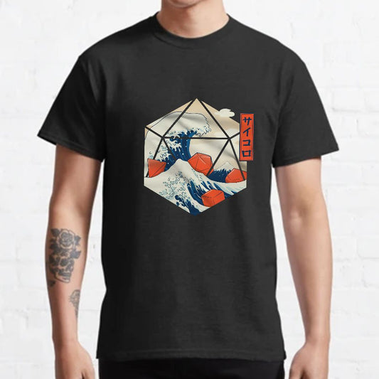 Great Wave of Dice Geeky T-Shirt