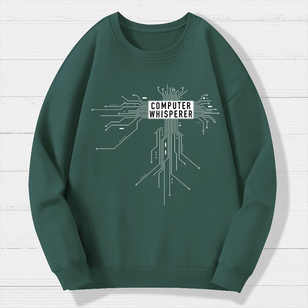 Computer Whisperer Geek Cotton Sweatshirt