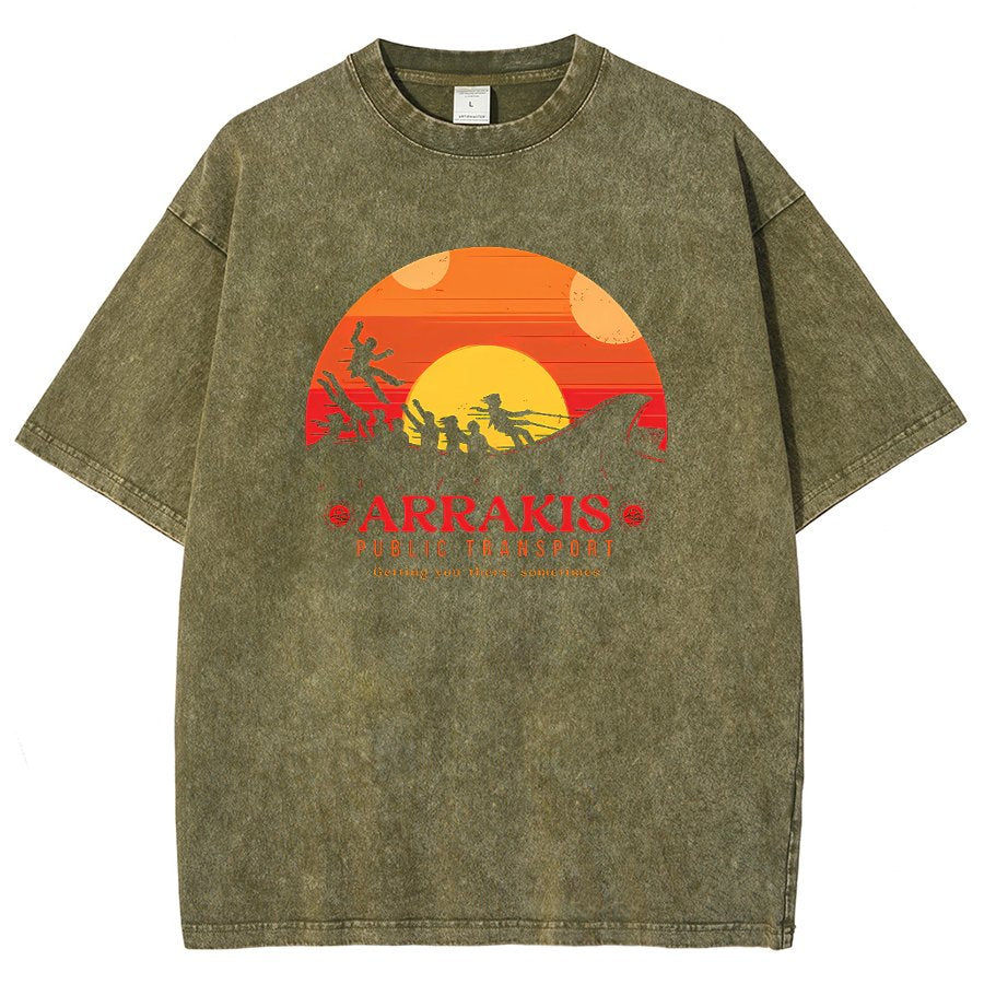 Mystic Land Getting You There Sometimes Vintage Distressed T-shirt