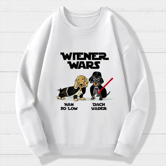 Wiener Wars Funny Dachshund Geek Cotton Sweatshirt