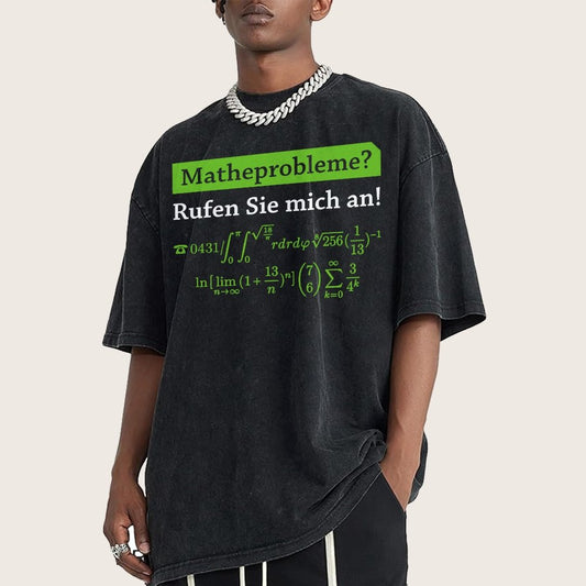 Funny Word Matheprobleme Vintage Distressed T-shirt