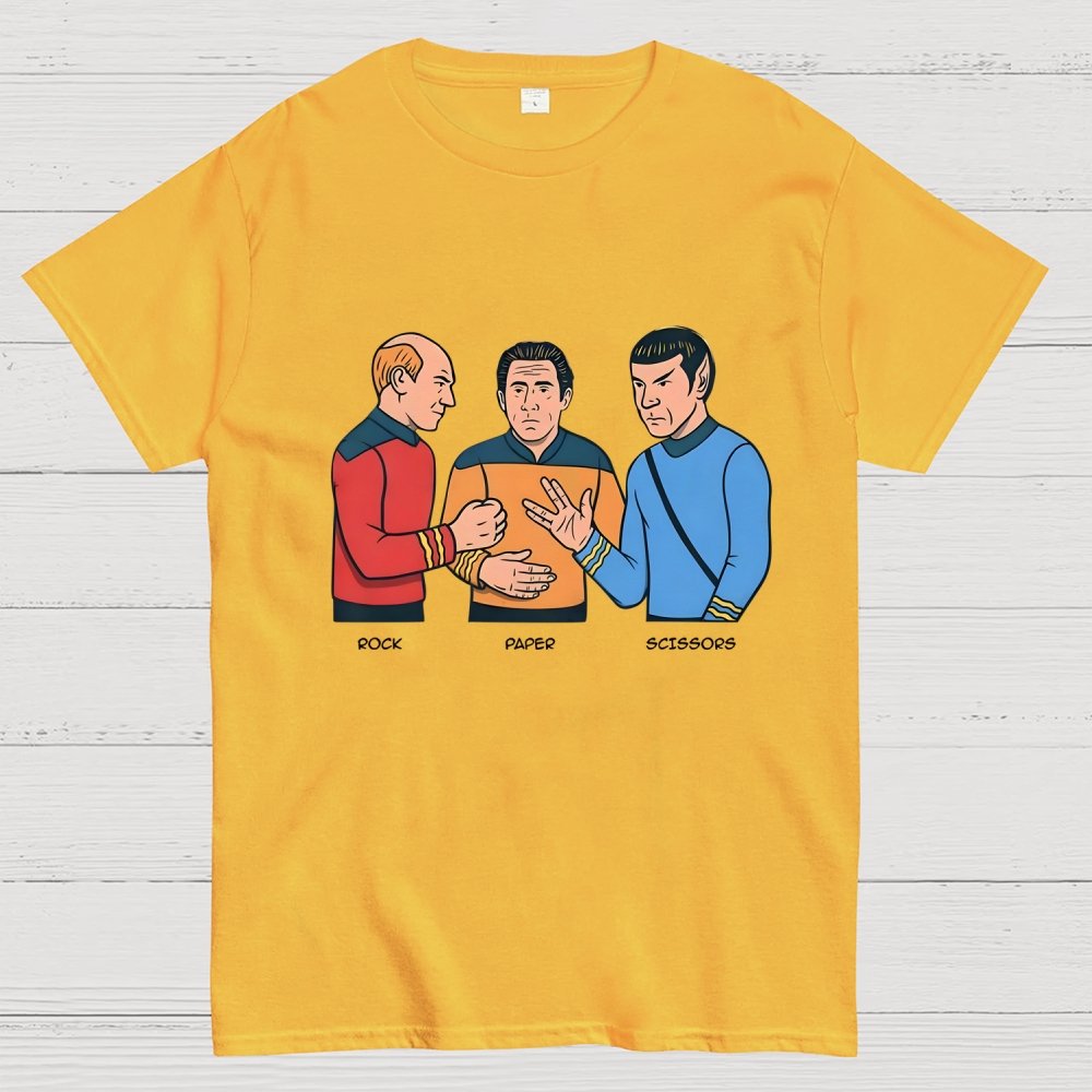 Rock Paper Salute Unisex Geek T-Shirt