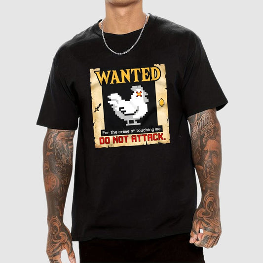 Wanted For The Crime Of Touching Me Art Print Geek T-Shirt