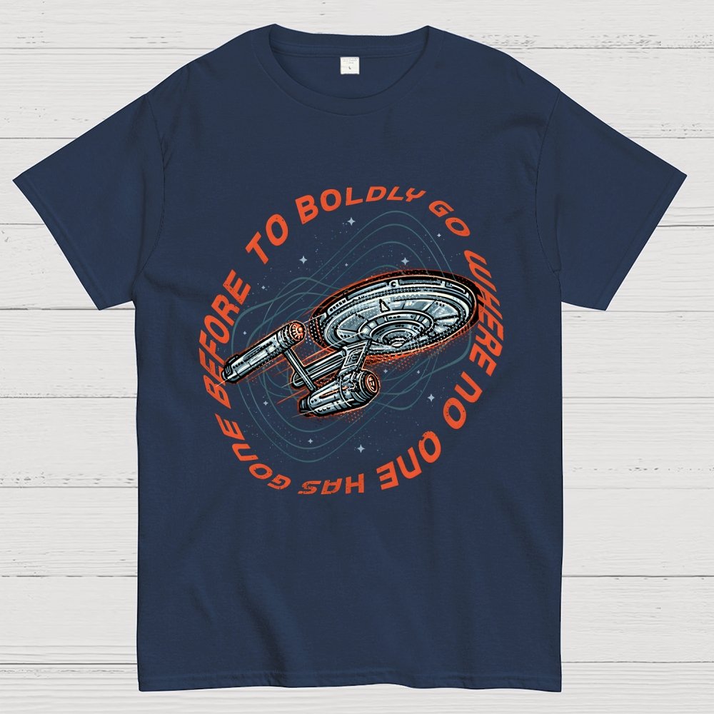 To Boldly Go Where No One Has Gone Before Geek T-Shirt