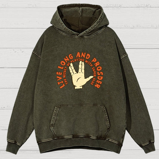 The Result Of Playing With Super Glue Vintage Distressed Hoodie