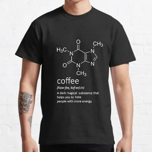 Caffeine Funny Coffee Geeky T-Shirt
