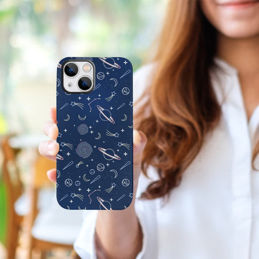 Space Planet Stick Figure Phone Cases