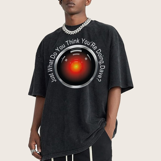 HAL-What Do You Think You’Re Doing,Dave? Vintage Distressed T-shirt
