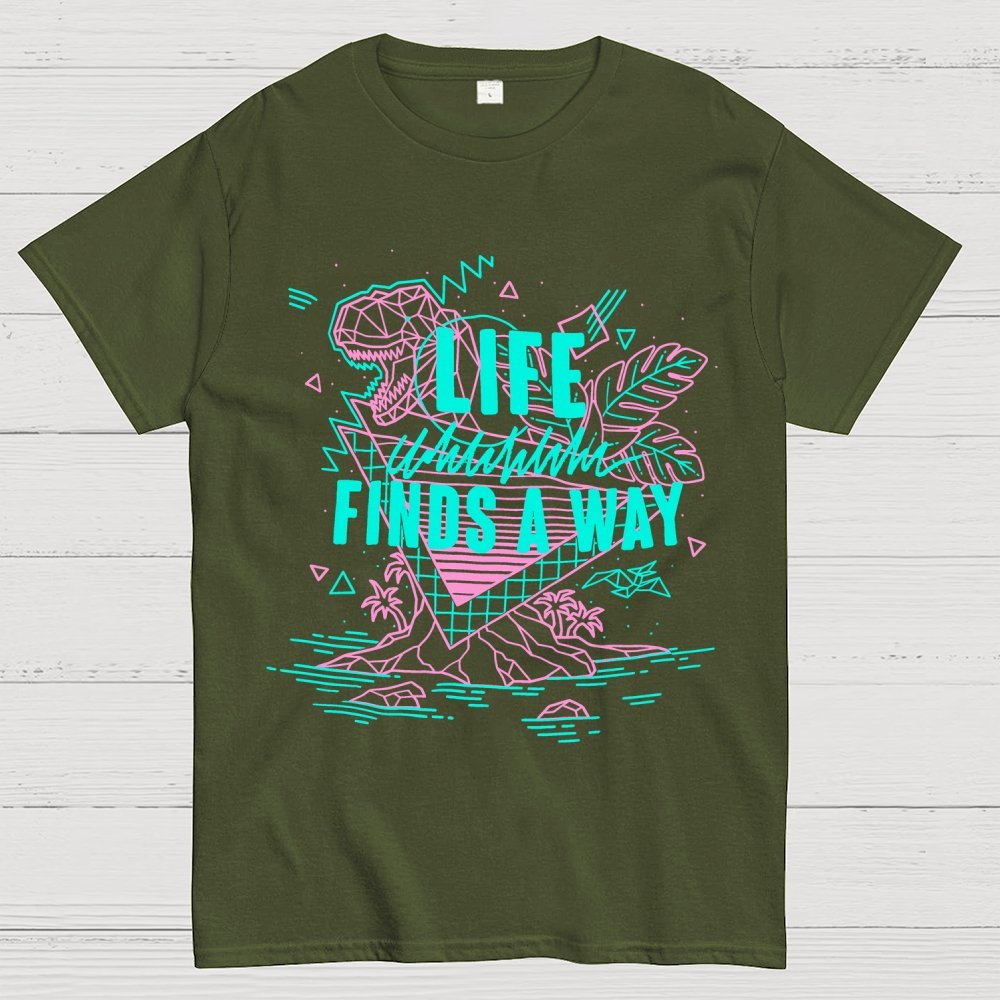 Life finds a way Unisex Geek T-Shirt