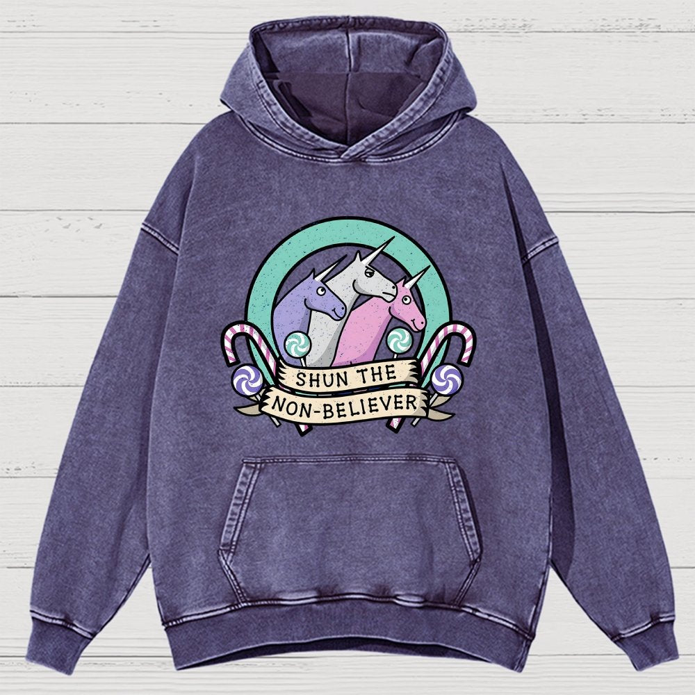 Shun the Non-Believer Vintage Distressed Hoodie