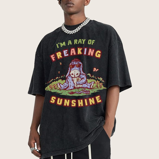 A Freaking Ray Of Sunshine Vintage Distressed T-shirt