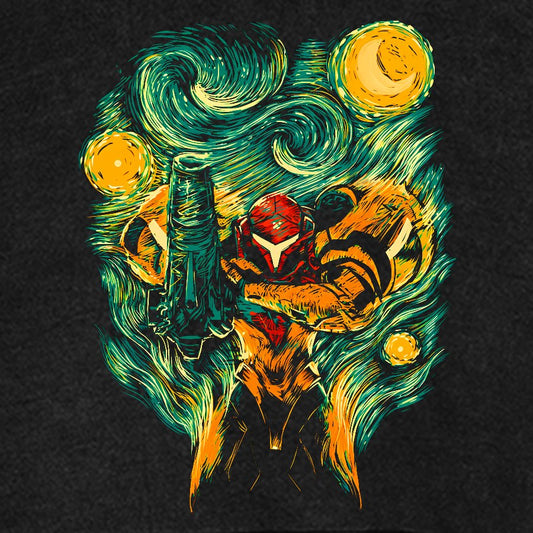 Cosmic Hunter Vintage Distressed Hoodie