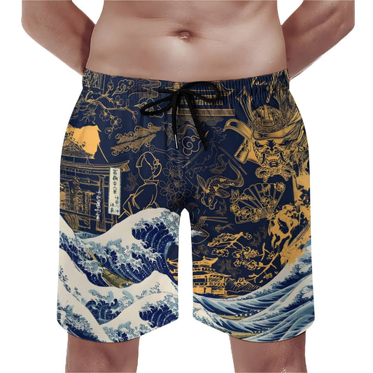 Wave Off Kanagawa Geek Shorts