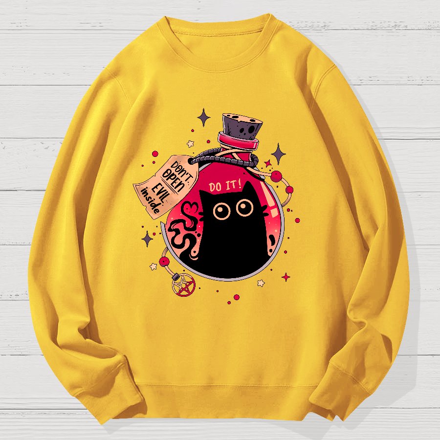 Bottled Menace Geek Cotton Sweatshirt