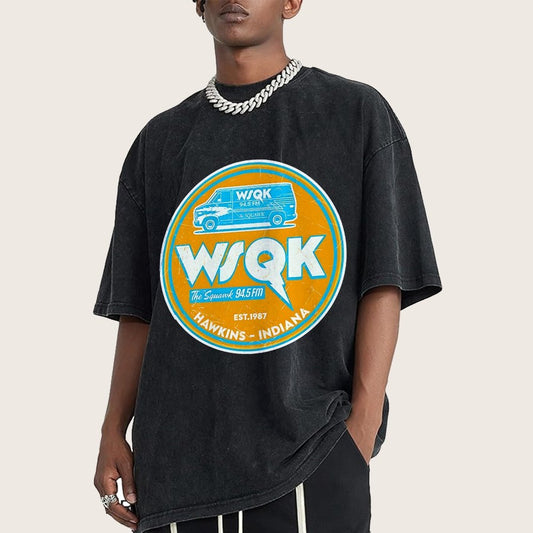 WSQK the Squawk Vintage Distressed T-shirt