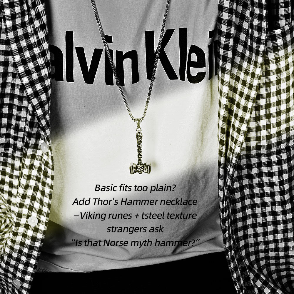Thor’s Hammer Steel Necklace | Hammer Down Mediocrity
