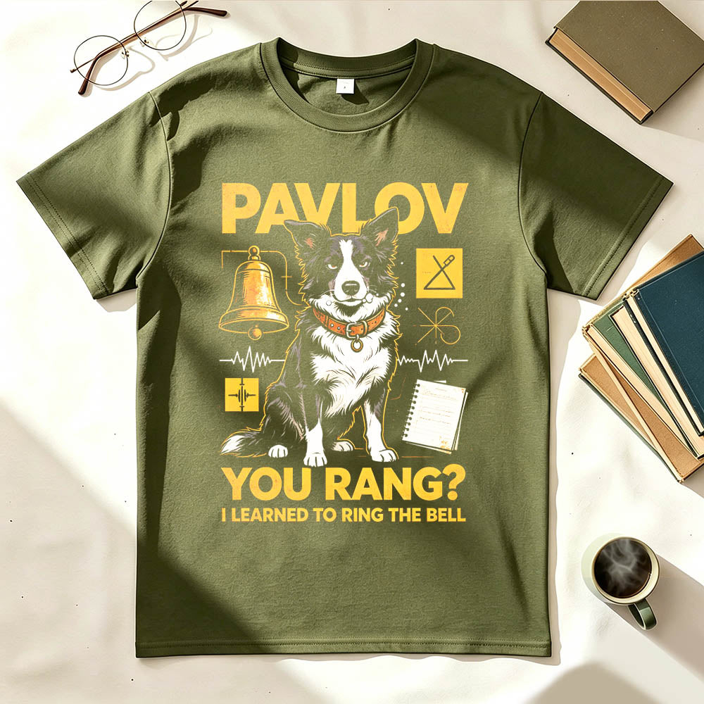 Pavlov You Rang? I Learned To Ring The Bell. Funny Science T-Shirt