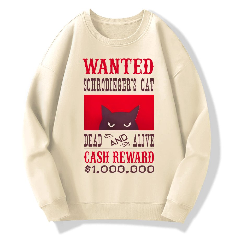 Schrodinger's Cat Geek Cotton Sweatshirt