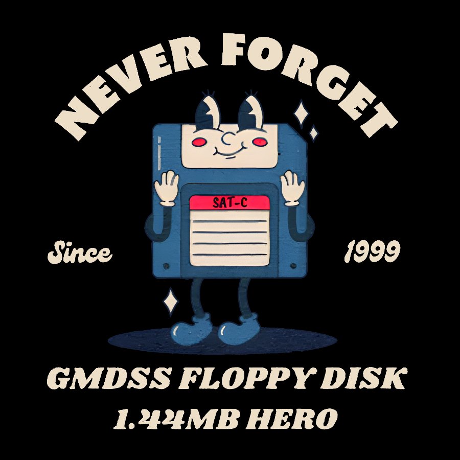 GMDSS Floppy Disk Hero Geek T-Shirt
