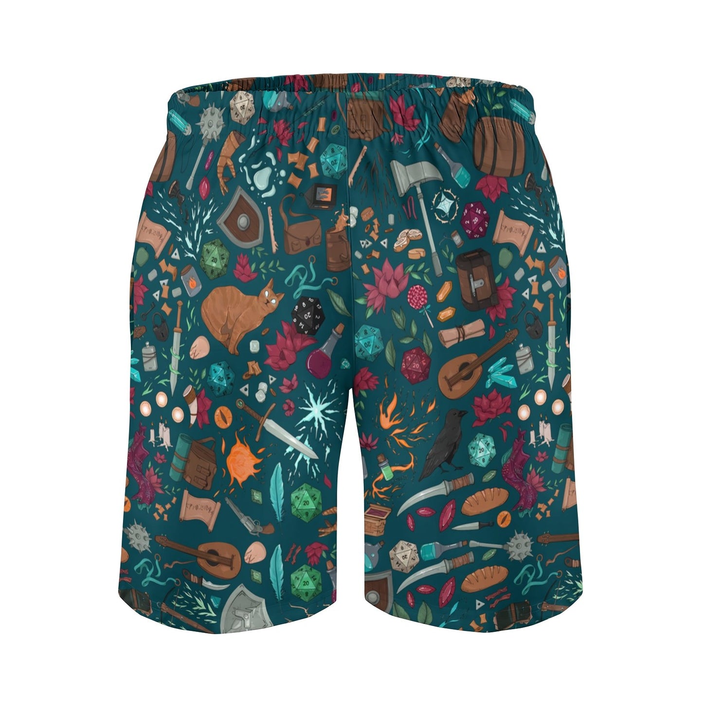 Magic Dice Forest Geek Shorts