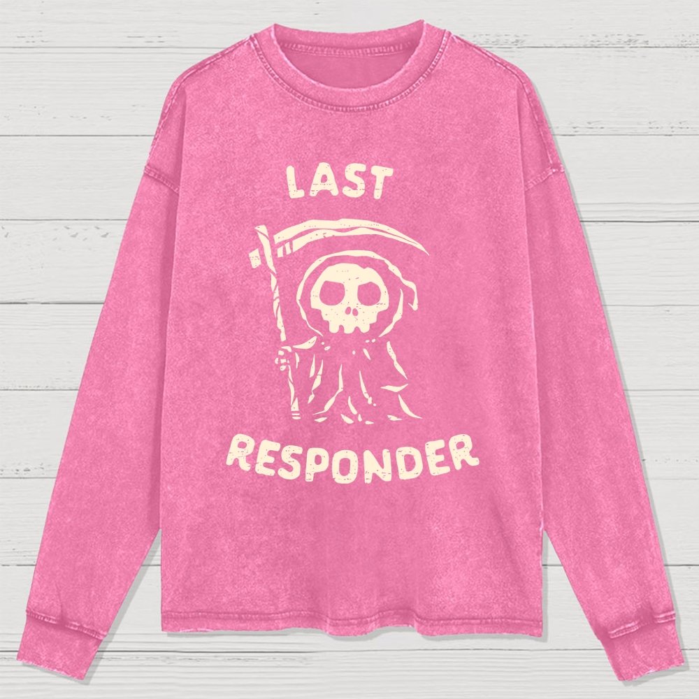 The Last Responder Washed Long Sleeve Tee 2509001396