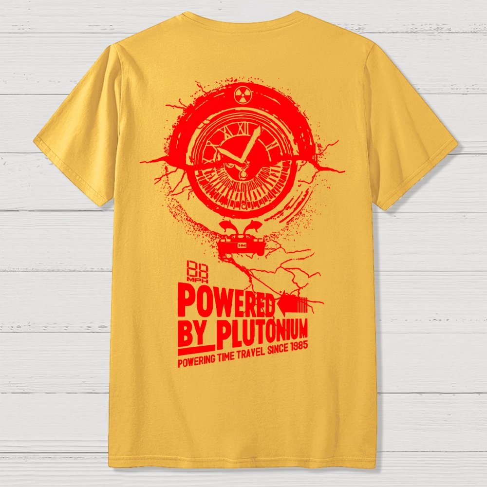 Plutonium Power Front And Back Printing Geek T-Shirt