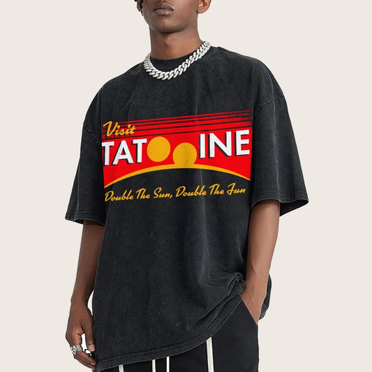 Double The Sun Double The Fun Vintage Distressed T-shirt