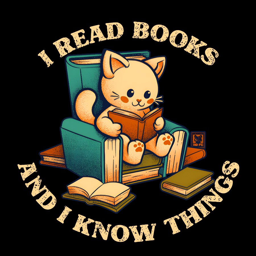 I Read Books and I Meow Things Geek T-Shirt