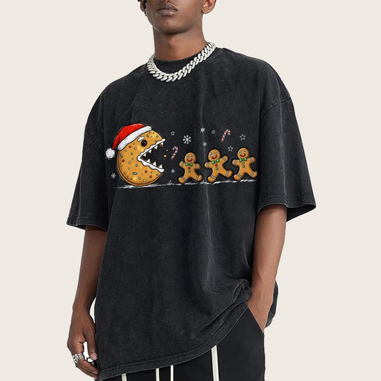 Christmas Cookie Vintage Distressed T-shirt