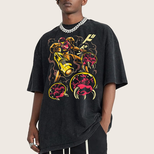 LARVA SWARM Vintage Distressed T-shirt