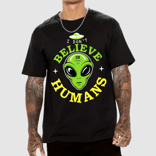 I Don't Believe in Humans Geek T-Shirt