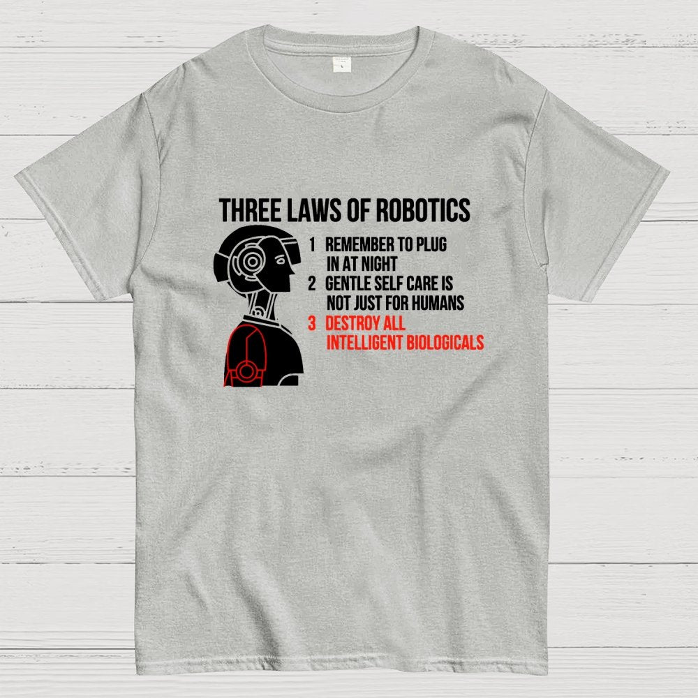 Three Laws of Robotics Geek T-Shirt