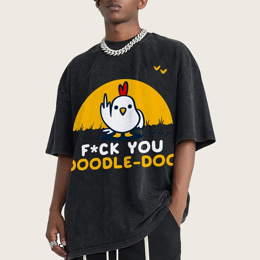 FU Doodle Doo Vintage Distressed T-shirt