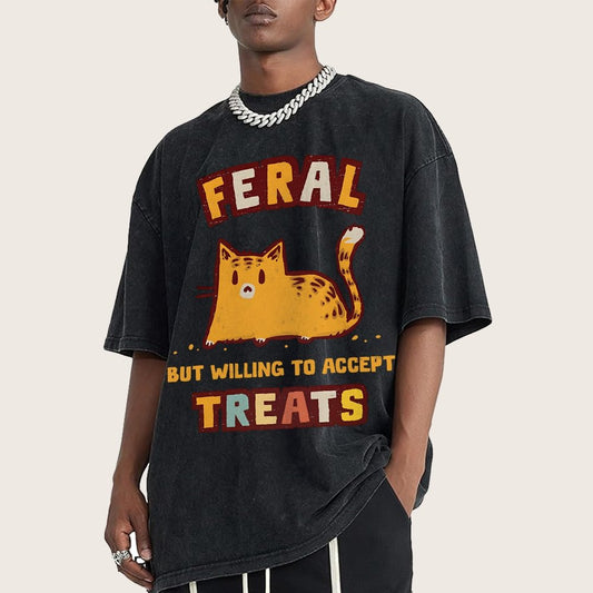 Slightly Feral Vintage Distressed T-shirt
