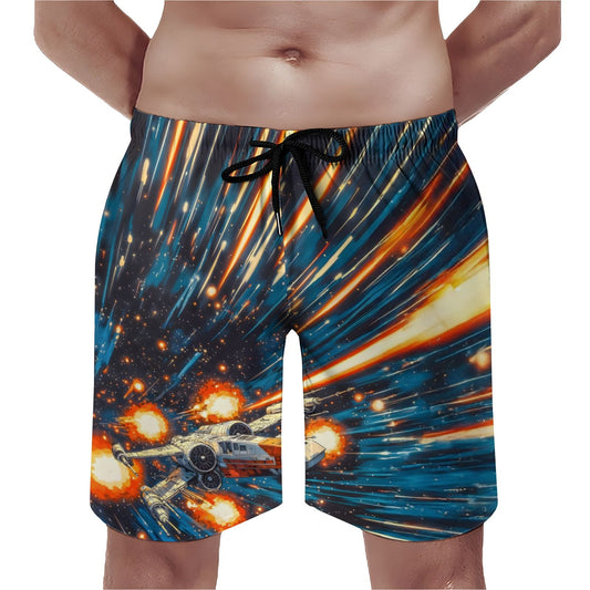 Space War Hawaiian Geek Shorts