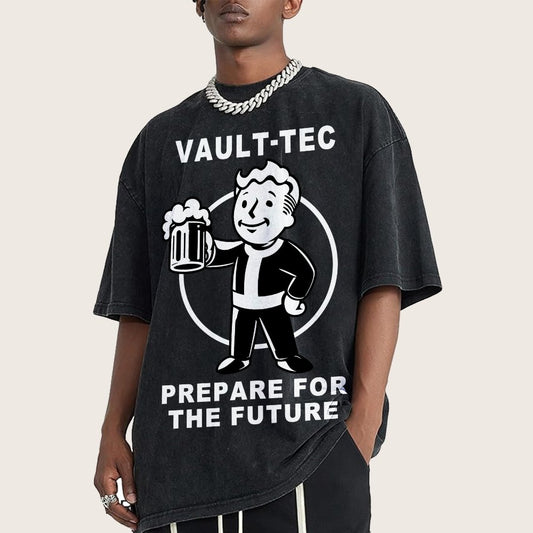 prepare for the future Vintage Distressed T-shirt