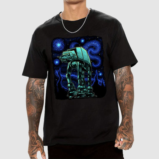 Armored Tank Starry Night Geek T-Shirt