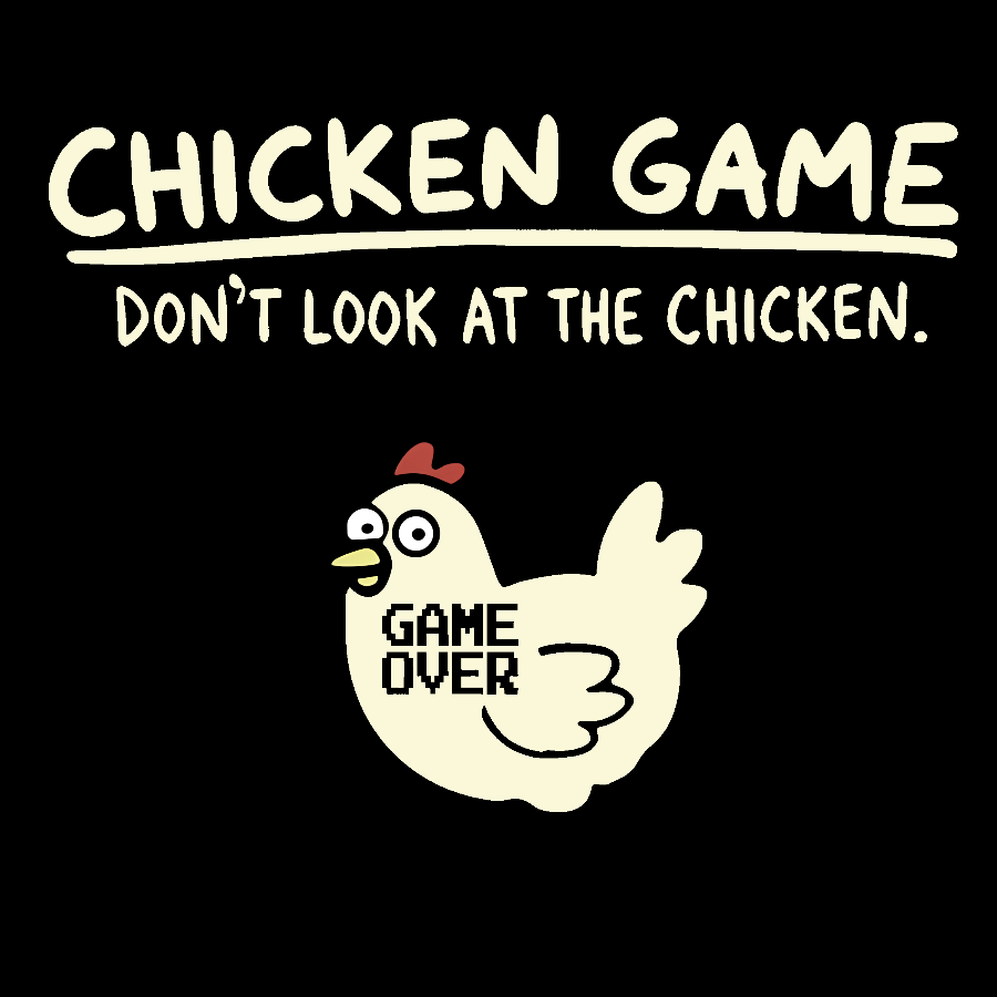 Chicken Game Washed Long Sleeve Tee