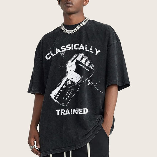 Classically Trained Gamer Vintage Distressed T-shirt