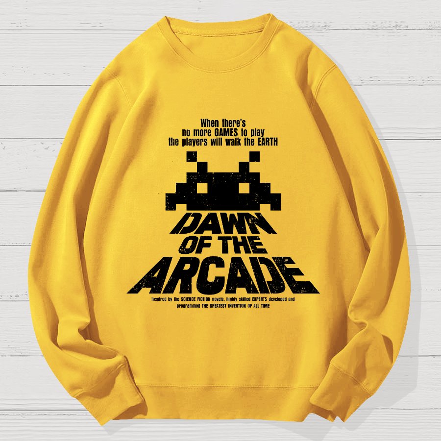 Dawn of the Arcade Geek Cotton Sweatshirt