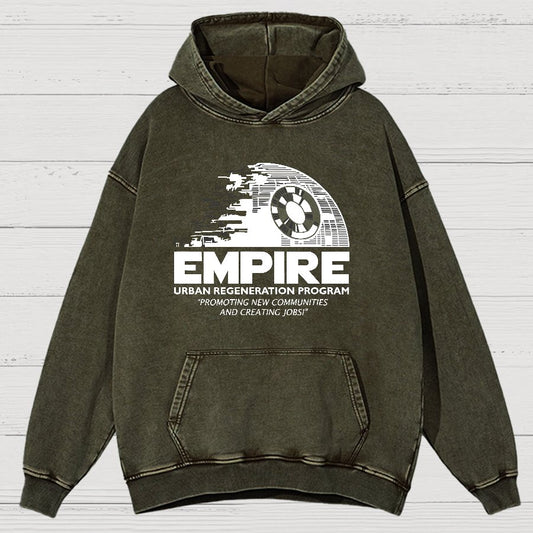 Metropolis Urban Regeneration Vintage Distressed Hoodie