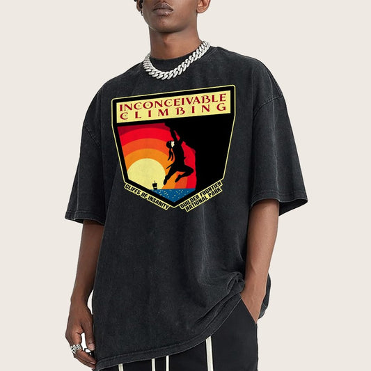 Inconceivable Climbing Vintage Distressed T-shirt