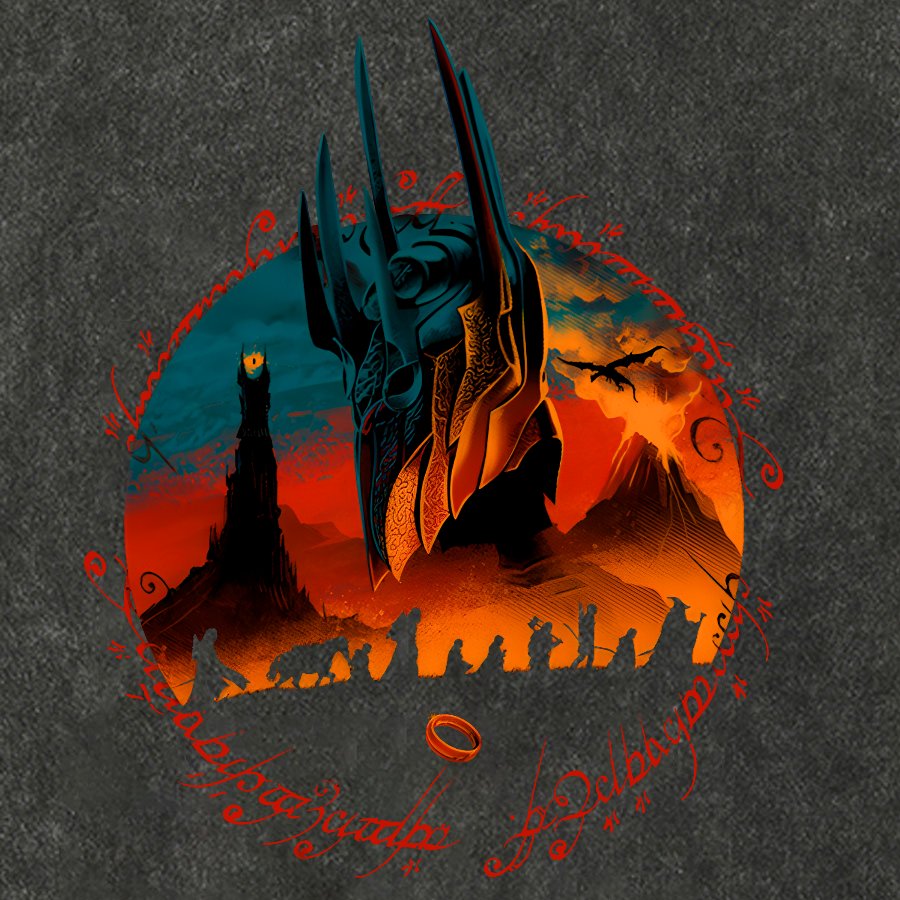 Fiery Mountain Quest Vintage Distressed T-shirt