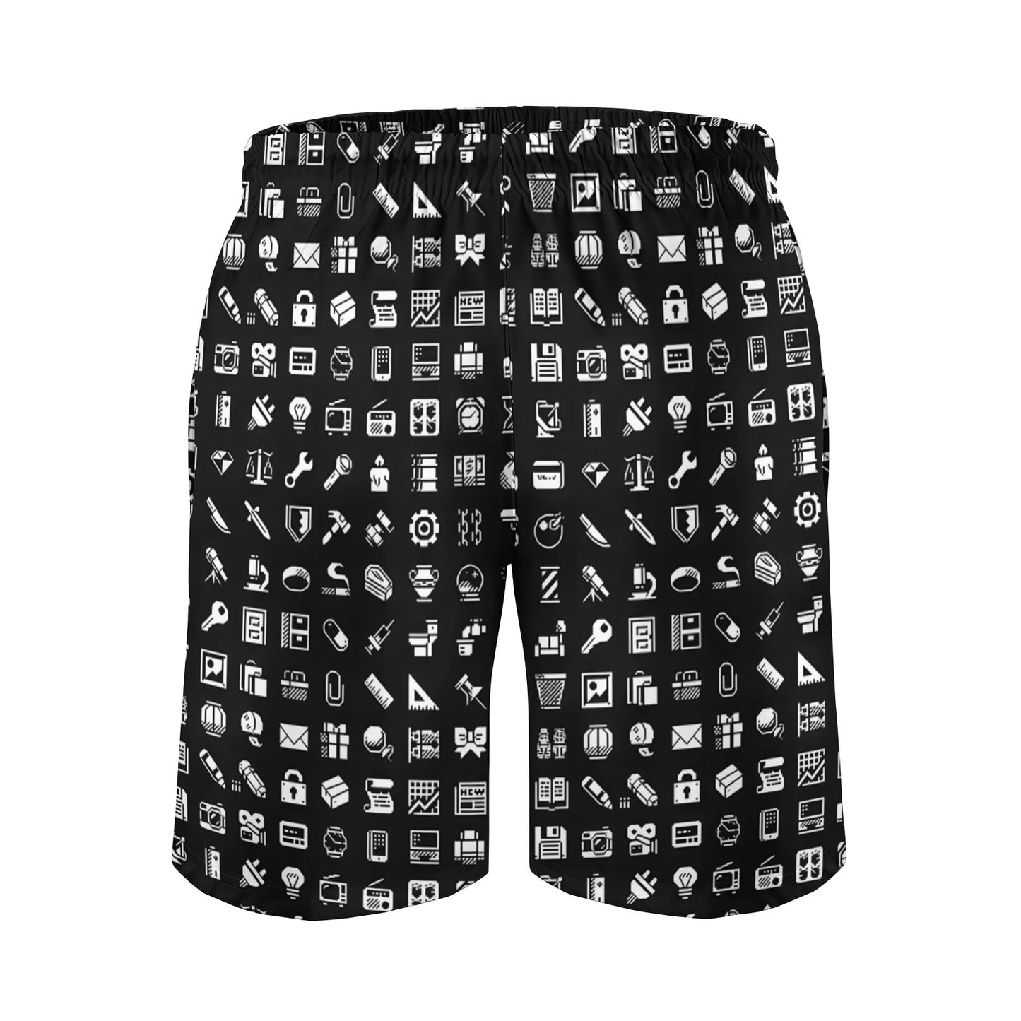 Interesting Retro Icons Geek Shorts